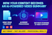 summarize documents, notes or texts into ai explainer videos