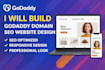 build godaddy domain seo website design redesign website development godaddy