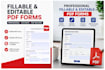 create a professional fillable PDF form with validation and signature