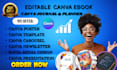 design professional canva carousel templates and social media post design