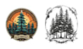 design vintage animal tree removal logo