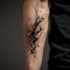 custom an abstract black tattoo design