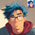 do portrait, bust up, pfp, in cool anime style
