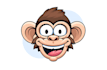 design awesome monkey character logo