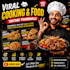 design high CTR viral cooking and food youtube thumbnails