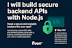 build a secure and scalable node js backend API