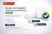 do urgent arabic, english and urdu typing and data entry work job