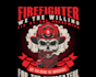 design make firefighter mascot logo with business