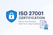 help with iso 27001 certification of a company