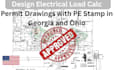 design electrical load calc permit drawings with pe stamp in georgia and ohio