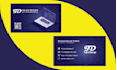 unique business card with full stationery