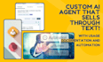 build and train an ai agent to handle SMS and email outreach