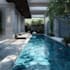 backyard landscape design, garden, patio, swimming pool design