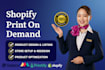 design shopify printify printful store redesign shopify website print on demand