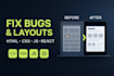 fix mobile layout CSS issues and frontend bugs