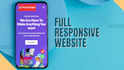 create a modern responsive website using HTML CSS and javascript