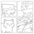 draw a funny black and white comic strip illustration