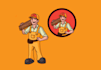 make tradesman mascot logo design with express delivery