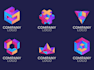 create modern 3d business logo design