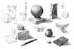 concept sketching arts about objects