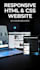 create responsive HTML CSS website with clean code