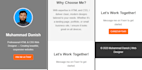 design a modern responsive landing page with HTML, CSS, and animation