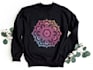 create a watercolor feminine hand drawn mandala logo
