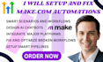 be your make com expert for automation, scenario design, and API integration