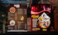 design a modern and professional restaurant menu