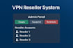 setup VPN reseller system with credits and admin panel