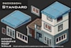 create isometric pixel art modular house