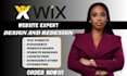 wix website, wix website redesign,  wix design and redesign, wix developer