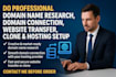 do domain name research domain connection website transfer clone website hosting