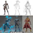 create scifi, fantasy, superhero character design