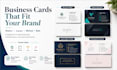 design a professional custom business card for your brand
