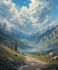 draw a digital oil painting