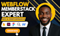setup webflow membership with memberstack zapier outseta webflow cms fix webflow