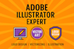 design eye catching illustrations and vector graphics in illustrator
