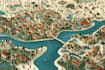 make map illustration vector map city map fantasy map design