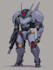 draw a mecha robot art and illustration