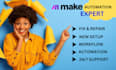 fix make com automation setup make com, make, make expert