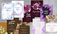 design wedding, birthday or party invitation card
