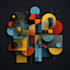 create abstract geometric digital art