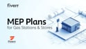 design mep mechanical, electrical, plumbing plans for gas stations and stores