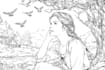 draw unique digital coloring book pages for children