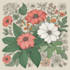 design vector botanical illustrations of flowers