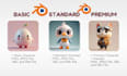 create 3d cute characters, animals, cartoon modeling for mascot or 3d print