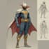 drawing custom superhero character in action