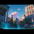 design a anime art with background