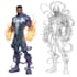 illustrate full body comic characters with dynamic poses